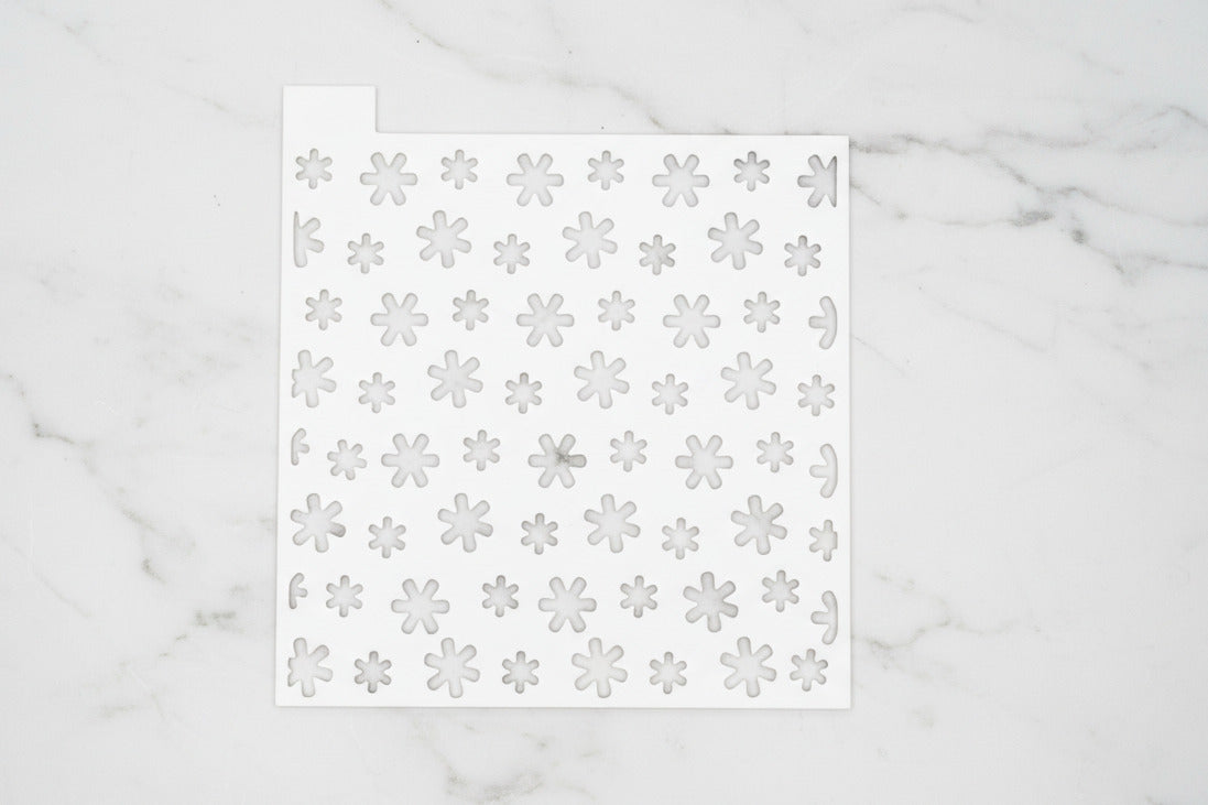 Snow flake stencil