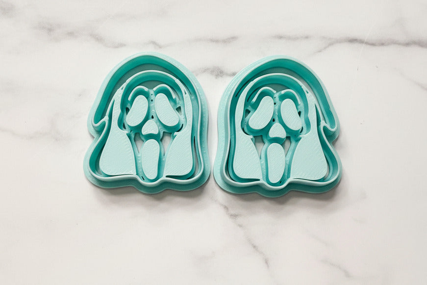 Scream ghost face mirrored set