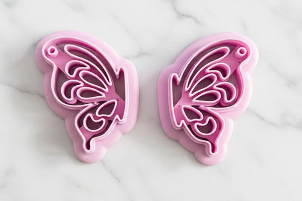 Fancy butterfly wings mirrored set
