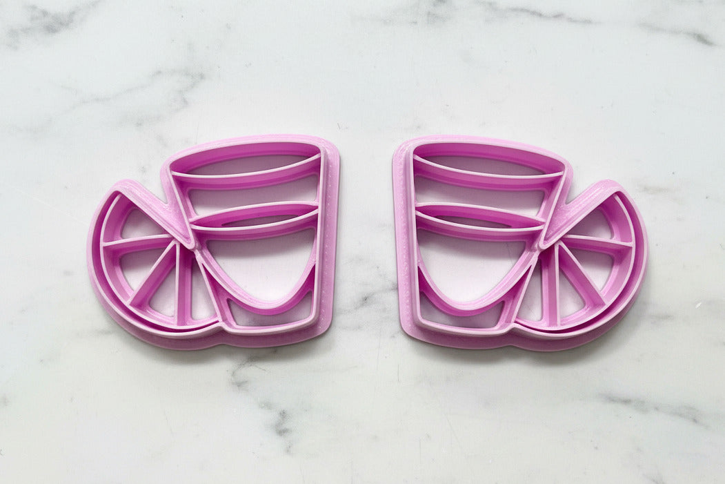 Shot glasses with lime mirrored set