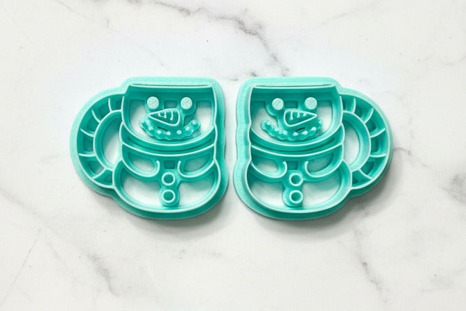 Snowman mug mirrored set