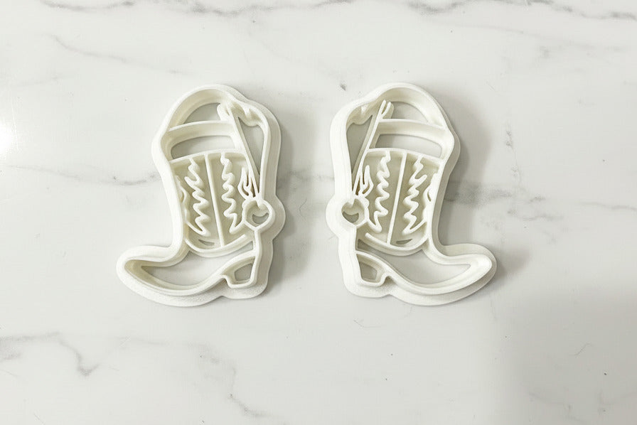 Santa hat western boots mirrored set