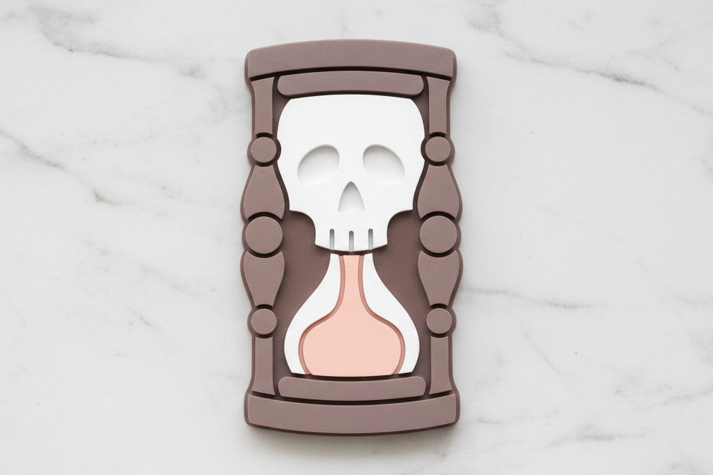 Skull hourglass