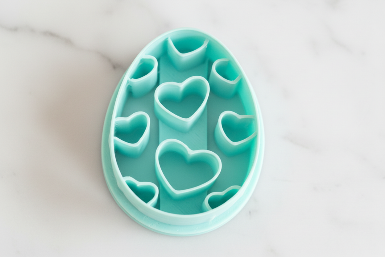 Egg with hearts