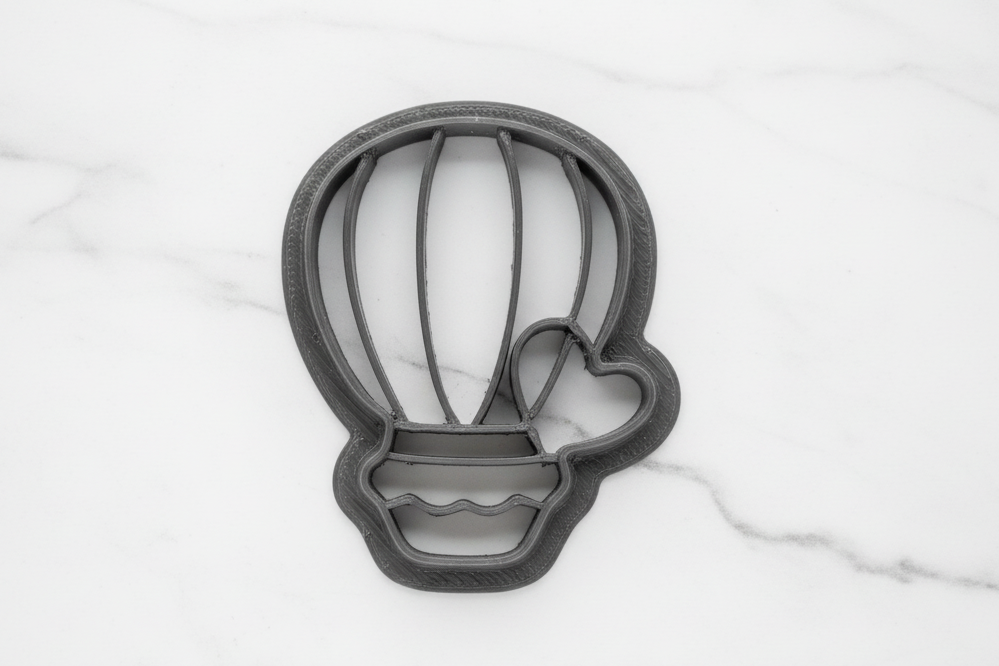 Hot air balloon with heart