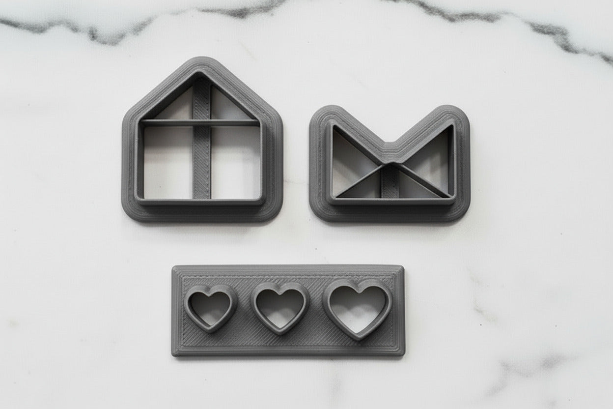 Heart envelope set