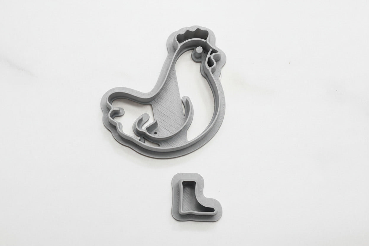Chicken with boots
