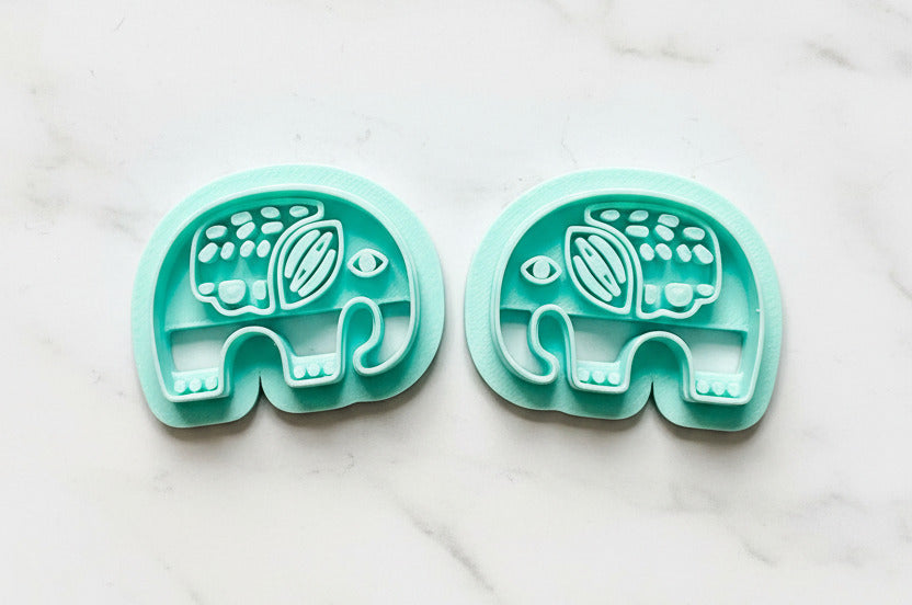 elephants with design