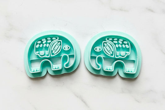 elephants with design