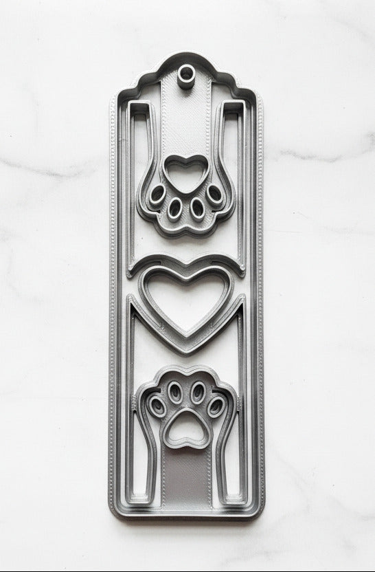 2 paws bookmark