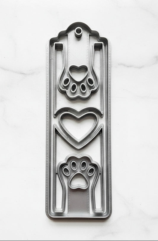 2 paws bookmark