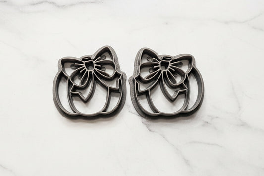pumpkins w bow mirrored set