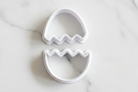 2 pc cracked egg