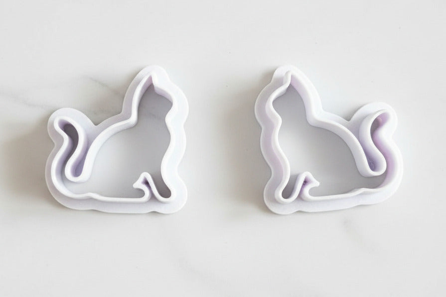 Cat silhouette mirrored set