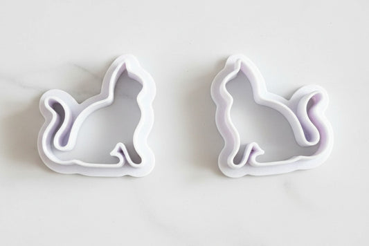 Cat silhouette mirrored set