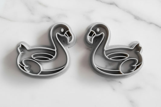 Flamingo pool float mirrored set