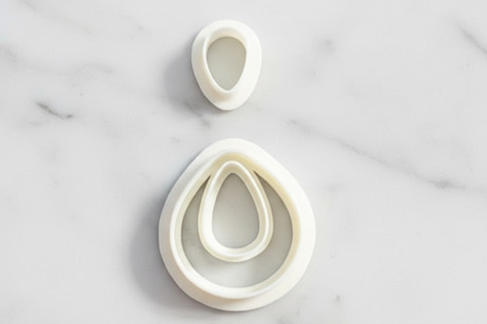 2 pc tear drop shape
