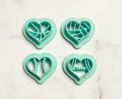 Sports hearts set