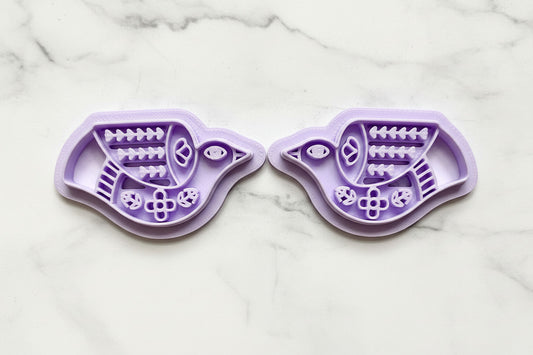 Bird deco mirrored set 2
