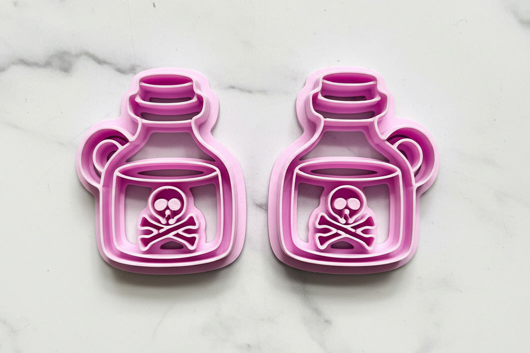 cross bones jug mirrored set