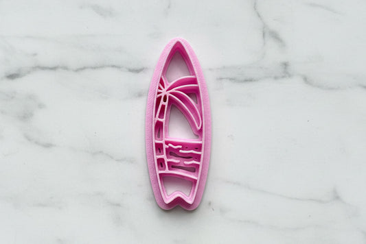 surfboard with palm tree