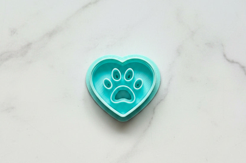 Heart paw print
