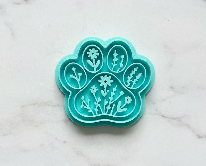 Floral paw print