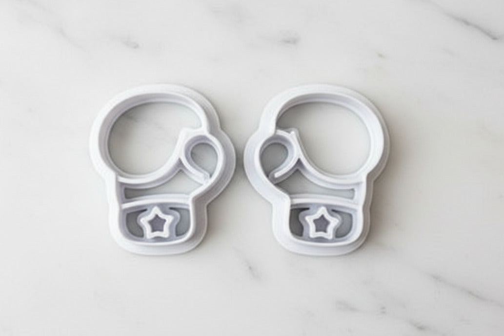 Boxing glove with star mirrored set