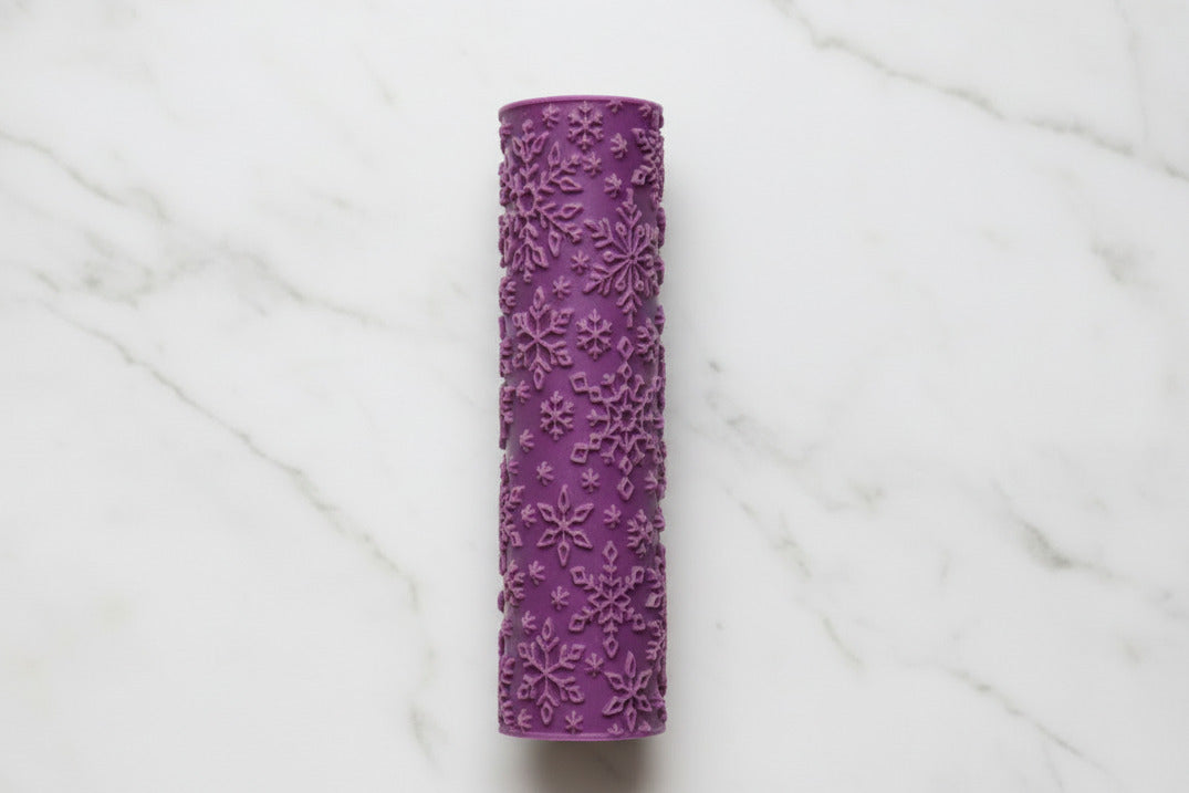 Snowflake roller embossed