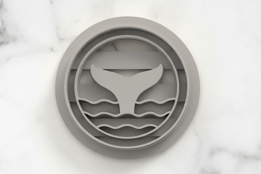 Whale Tail in circle