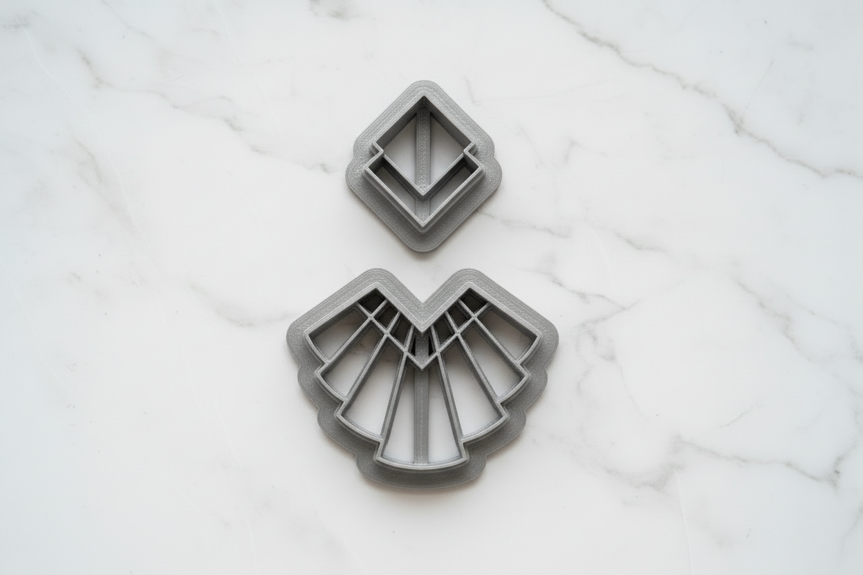 2 pc diamond and fan