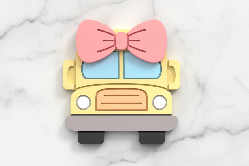 School bus and bow