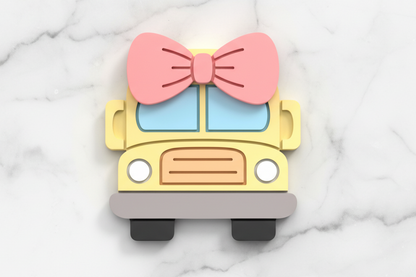 School bus and bow