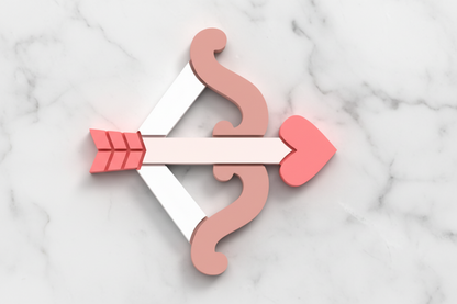Heart bow and arrow