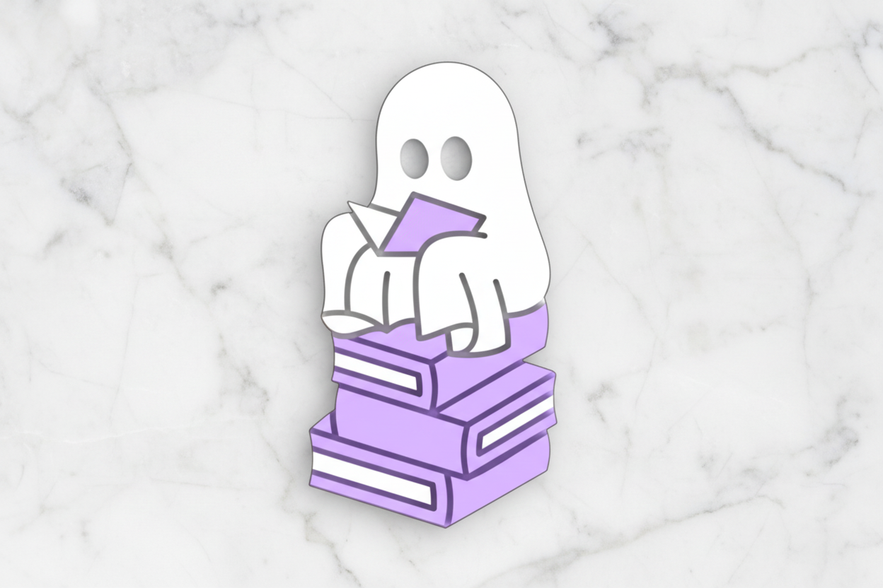 Ghosts on books mirrored set