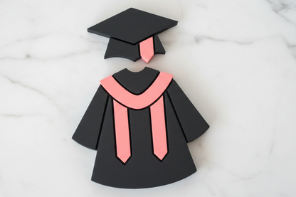 Graduation hat and gown