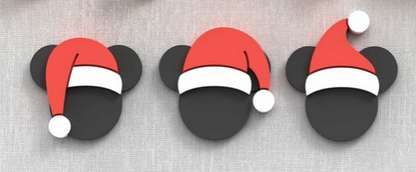 Mouse with santa hats set