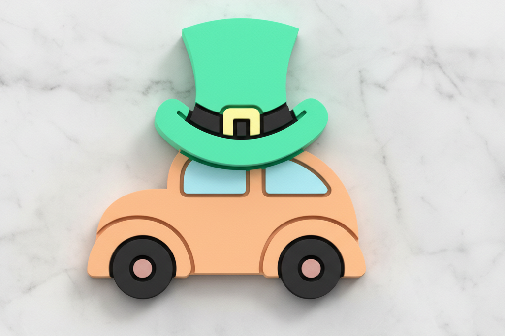 Irish car with hat set