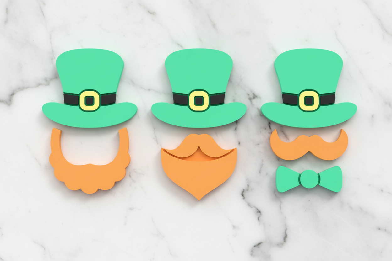 Irish hat and beard set