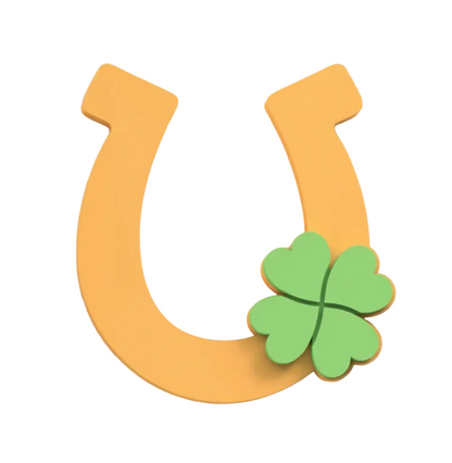 Horseshoe with clover set