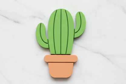 Cactus and pot