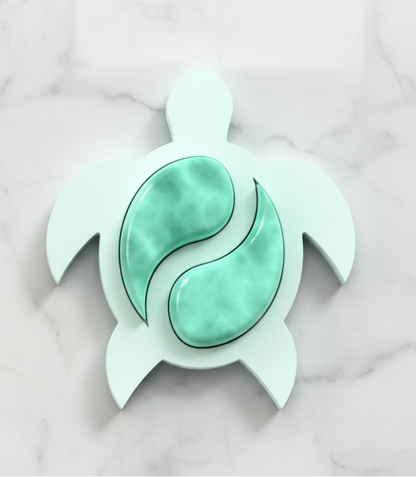 Sea turtle with accent