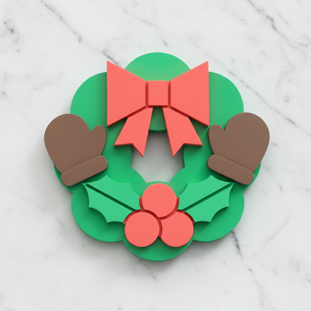 4 pc christmas wreath
