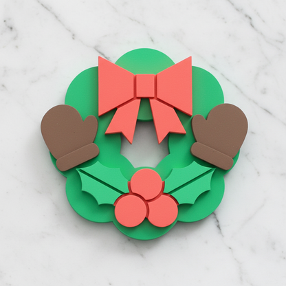 4 pc christmas wreath