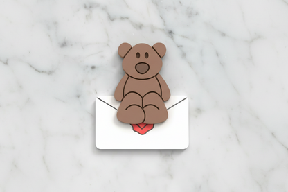 Bear on envelope