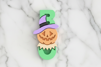 Boo with pumpkin